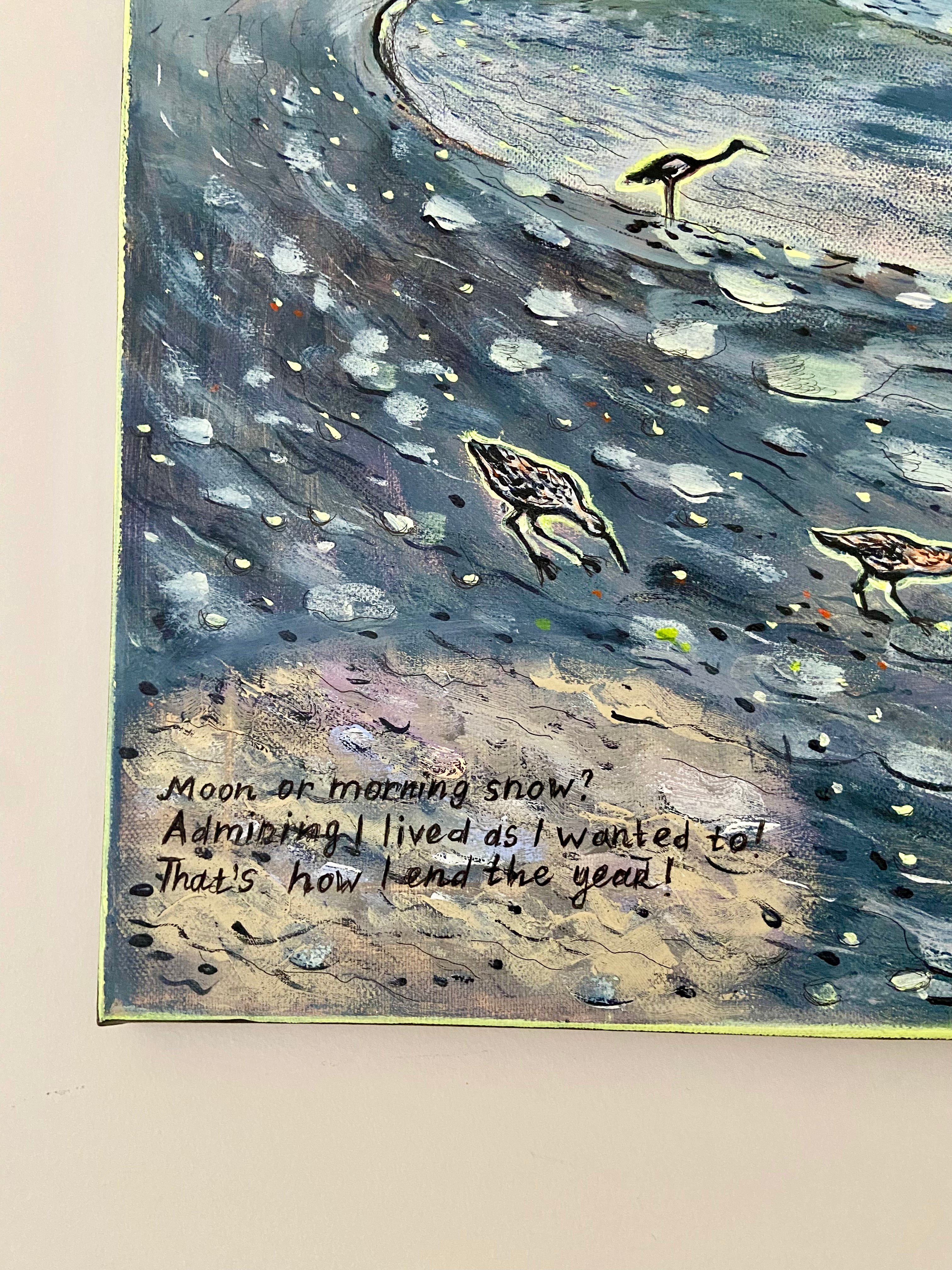 Moon or Morning Snow