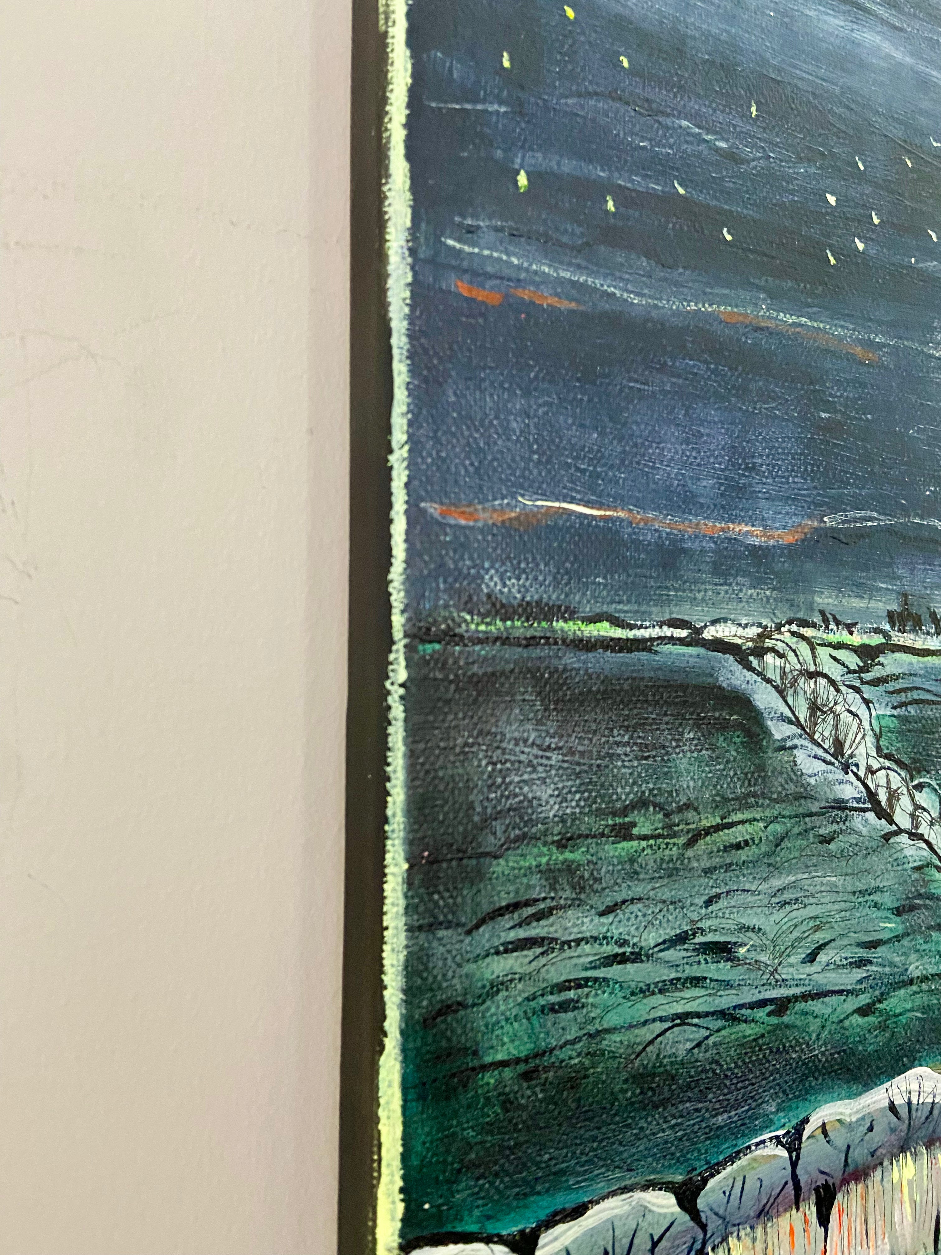 Moon or Morning Snow