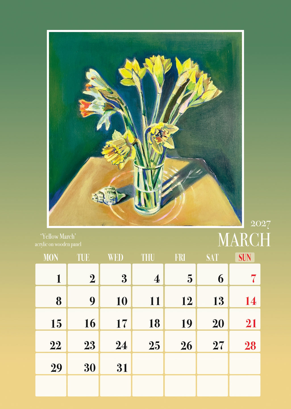 Fine Art Calendar "A Year In Colour"