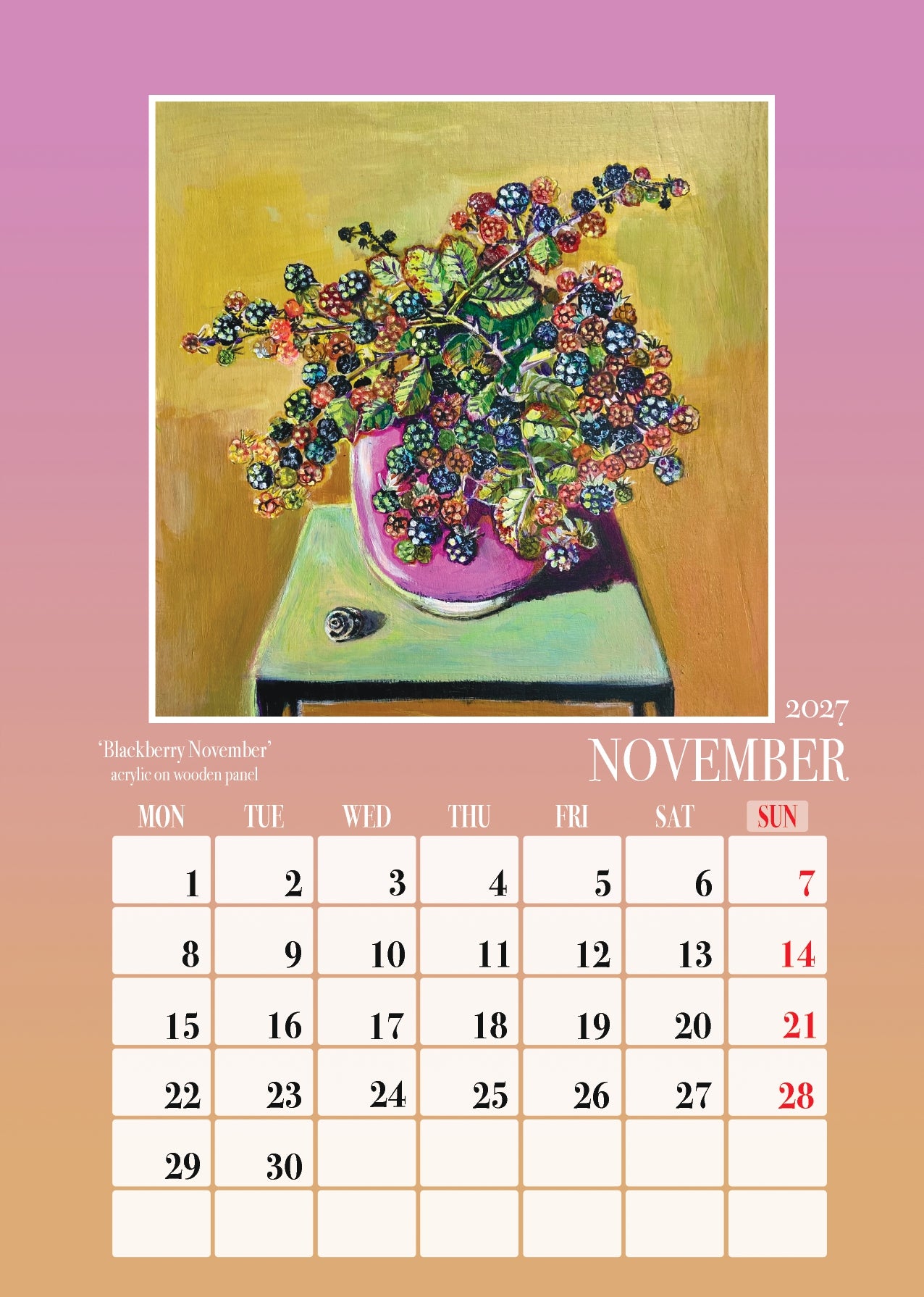 Fine Art Calendar "A Year In Colour"