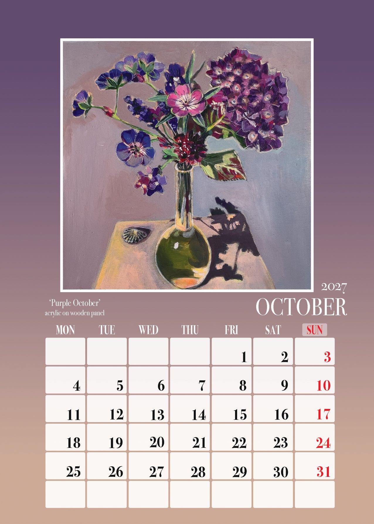 Fine Art Calendar "A Year In Colour"